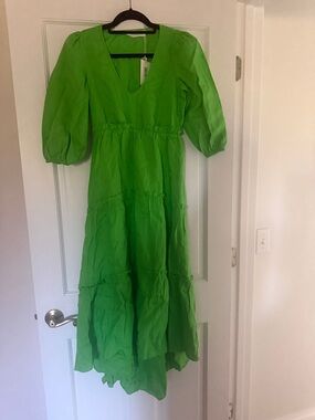 Beautiful NWT Trina Turk Dreamworthy tiered linen dress!